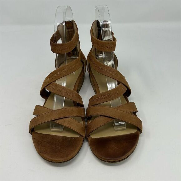 Eileen Fisher Women's Eva Sandal Brown Strappy Size 6.5 Casual Summer - Picture 4 of 12